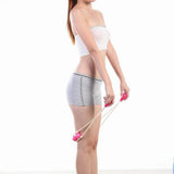 Maxbell Maxbell Pink Neck Back Shoulder Trigger Point Massage Roller Rope Massager Rolling Balls Tool