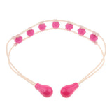 Maxbell Maxbell Pink Neck Back Shoulder Trigger Point Massage Roller Rope Massager Rolling Balls Tool