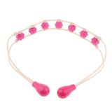 Maxbell Maxbell Pink Neck Back Shoulder Trigger Point Massage Roller Rope Massager Rolling Balls Tool