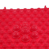 Maxbell Maxbell Reflexology Acupuncture Foot Massage Pad Toe Pressure Plate Mat Red