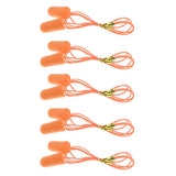 Maxbell Maxbell 5 Pair Soft Corded Earplugs Sleeping Noise Cancelling for Hearing Protection