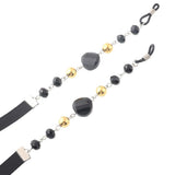 Maxbell Maxbell Black Eyeglass Reading Glasses Sunglasses Holder Necklace Chain String Cord