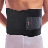 Maxbell Black Lumbar Lower Back Waist Support Brace Compression Belt Under Clothing for Women Men Adults - Aladdin Shoppers