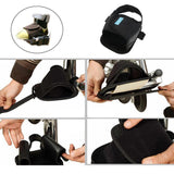 Maxbell Maxbell 1 Piece Wheelchair Safety Restraint Shoes Footstrap Cushion Pedal Clip Black