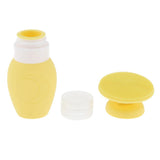 Maxbell Maxbell 70ml Refillable Empty Travel Bottles Shampoo Makeup Liquids Container Yellow