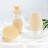 Maxbell Maxbell 70ml Refillable Empty Travel Bottles Shampoo Makeup Liquids Container Brown