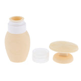 Maxbell Maxbell 70ml Refillable Empty Travel Bottles Shampoo Makeup Liquids Container Brown