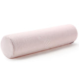 Maxbell Maxbell Soft Portable Round Memory Foam Pillow Back Cushion Office Use Light Pink