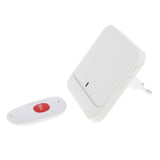 Maxbell Maxbell White Portable Wireless Caregiver Pager Alert with Call Button Kit EU Plug