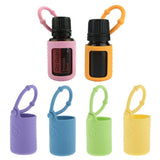 Maxbell Maxbell Silicone 15ml Roller Bottle Holder Sleeve Essential Oil Carrying Case Pink