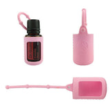 Maxbell Maxbell Silicone 15ml Roller Bottle Holder Sleeve Essential Oil Carrying Case Pink