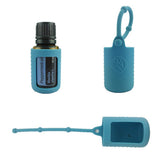 Maxbell Maxbell Silicone 15ml Roller Bottle Holder Sleeve Essential Oil Carrying Case Blue