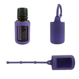 Maxbell Maxbell Silicone 15ml Roller Bottle Holder Sleeve Essential Oil Carrying Case Purple