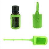 Maxbell Maxbell Silicone 15ml Roller Bottle Holder Sleeve Essential Oil Carrying Case Green