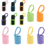 Maxbell Maxbell Silicone 5ml Roller Bottle Holder Sleeve Essential Oil Carrying Case Pink
