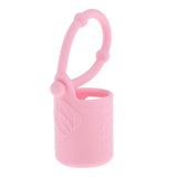 Maxbell Maxbell Silicone 5ml Roller Bottle Holder Sleeve Essential Oil Carrying Case Pink