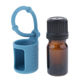Maxbell Maxbell 5ml Empty Refillable Essential Oil Bottles Case with Silicone Sleeve Blue