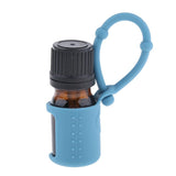 Maxbell Maxbell 5ml Empty Refillable Essential Oil Bottles Case with Silicone Sleeve Blue