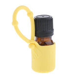 Maxbell Maxbell 5ml Empty Refillable Essential Oil Bottles Case with Silicone Sleeve Yellow