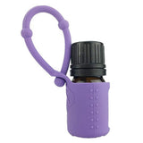 Maxbell Maxbell 5ml Empty Refillable Essential Oil Bottles Case with Silicone Sleeve Purple
