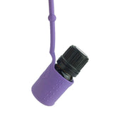 Maxbell Maxbell 5ml Empty Refillable Essential Oil Bottles Case with Silicone Sleeve Purple
