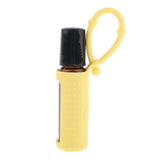Maxbell Maxbell 10ml Refillable Essential Oil Bottle with Roller Ball+Silicone Cover Yellow