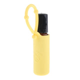 Maxbell Maxbell 10ml Refillable Essential Oil Bottle with Roller Ball+Silicone Cover Yellow