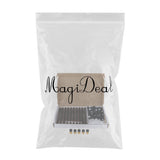 Maxbell Maxbell 100 PCS Amber Glass Essential Oil Bottle with Orifice Reducer black Caps 1ml
