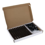 Maxbell Maxbell 100 PCS Amber Glass Essential Oil Bottle with Orifice Reducer black Caps 1ml