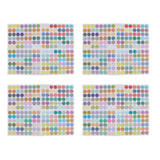 Maxbell Maxbell 4 Sheets Essential Oil Bottle Cap Labels Aromatherapy Vial Stickers  English