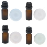 Maxbell Maxbell Diatomite Earth Car Air Freshener Essential Oils Diffuser with Bottle White