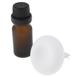 Maxbell Maxbell Diatomite Earth Car Air Freshener Essential Oils Diffuser with Bottle White