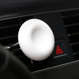Maxbell Maxbell Diatomite Earth Car Air Freshener Essential Oils Diffuser with Bottle White