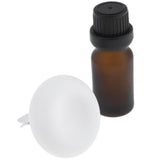 Maxbell Maxbell Diatomite Earth Car Air Freshener Essential Oils Diffuser with Bottle White