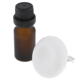 Maxbell Maxbell Diatomite Earth Car Air Freshener Essential Oils Diffuser with Bottle White