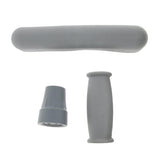 Maxbell Maxbell 1 Set Crutch Accessory Kit Crutch Pad+Handle Grip Covers+Tip Cover Gray