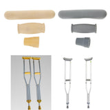 Maxbell Maxbell 1 Set Crutch Accessory Kit Crutch Pad+Handle Grip Covers+Tip Cover Gray