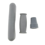 Maxbell Maxbell 1 Set Crutch Accessory Kit Crutch Pad+Handle Grip Covers+Tip Cover Gray