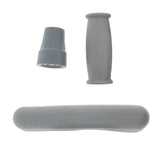 Maxbell Maxbell 1 Set Crutch Accessory Kit Crutch Pad+Handle Grip Covers+Tip Cover Gray