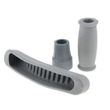 Maxbell Maxbell 1 Set Crutch Accessory Kit Crutch Pad+Handle Grip Covers+Tip Cover Gray