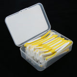 Maxbell Maxbell 30 Pieces Interdental Brush Toothpick Floss Teeth Cleaner Oral Care Yellow