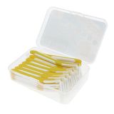Maxbell Maxbell 30 Pieces Interdental Brush Toothpick Floss Teeth Cleaner Oral Care Yellow