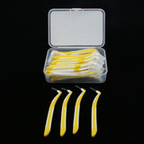 Maxbell Maxbell 30 Pieces Interdental Brush Toothpick Floss Teeth Cleaner Oral Care Yellow