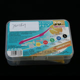 Maxbell Maxbell 30 Pieces Interdental Brush Toothpick Floss Teeth Cleaner Oral Care Yellow