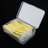 Maxbell Maxbell 30 Pieces Interdental Brush Toothpick Floss Teeth Cleaner Oral Care Yellow