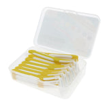 Maxbell Maxbell 30 Pieces Interdental Brush Toothpick Floss Teeth Cleaner Oral Care Yellow