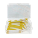Maxbell Maxbell 30 Pieces Interdental Brush Toothpick Floss Teeth Cleaner Oral Care Yellow