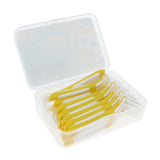 Maxbell Maxbell 30 Pieces Interdental Brush Toothpick Floss Teeth Cleaner Oral Care Yellow