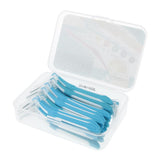 Maxbell Maxbell 30 Pieces Interdental Brush Toothpick Floss Teeth Cleaner Oral Care Blue