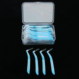 Maxbell Maxbell 30 Pieces Interdental Brush Toothpick Floss Teeth Cleaner Oral Care Blue